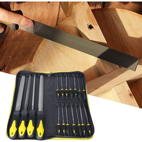 18-teiliges Mehrzweck-Feilenset aus hochkohlenstoffhaltigem Stahl für Holz, Metall, Glas und Keramik (1/5)