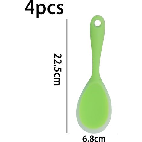 Cuillère à riz en silicone antiadhésive et résistante à la chaleur, ustensile de cuisine, cuillère à riz, pelle à riz