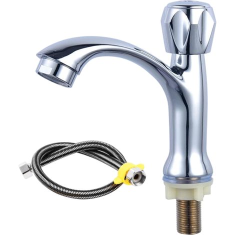 Robinet de cuisine - inox - eau chaude/froide - pour cuisine (1/5)