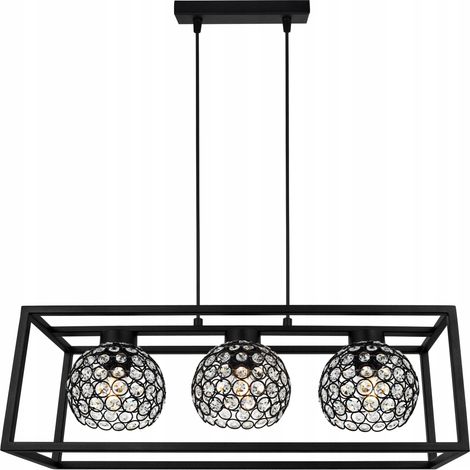 LAMPADA A SOSPENSIONE ELEGANTE GABBIA SFERA DI CRISTALLO