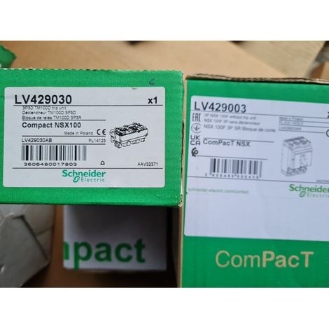 NSX100F 3P 3D 100A - MA100 SCHNEIDER - LV429120 NSX100