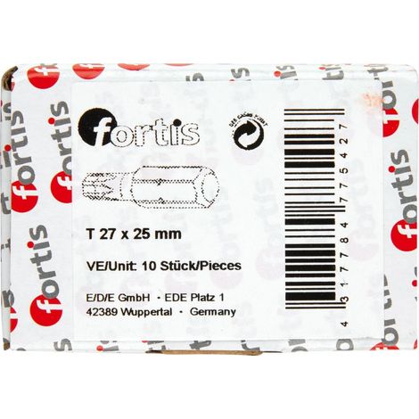 Bit zähhart 1/4" DIN3126 C6,3 T27x25mm 10er Pack FORTIS (1/5)