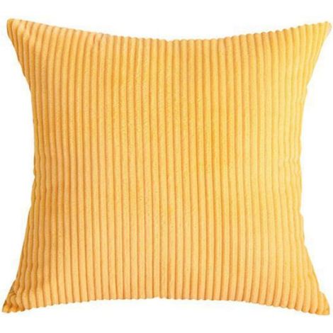 Taie Doreiller - Velours Côtelé - 45x45 Cm - Style Bohème - Lot De 4