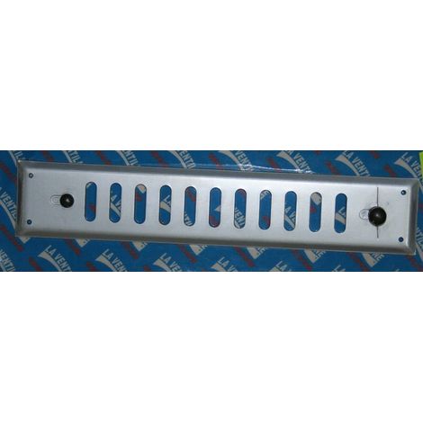 GRIGLIA DA SOVRAPPORRE IN ALLUMINIO CONDOSATORE E POMELLO mm 240x45