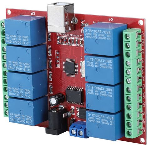 12V 8-Kanal USB Smart Control Relaismodul für Computer – Treiber nicht erforderlich (1/5)