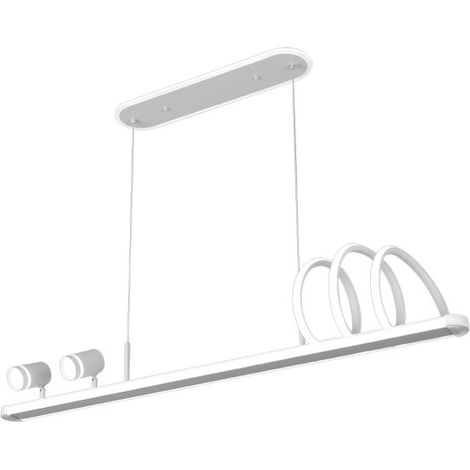 Colgante World Blanco 167w 3000-4000-6000k 14976lm C/luz Ambiente Remoto Y Reg.intensidad Regx115x15cm (1/2)