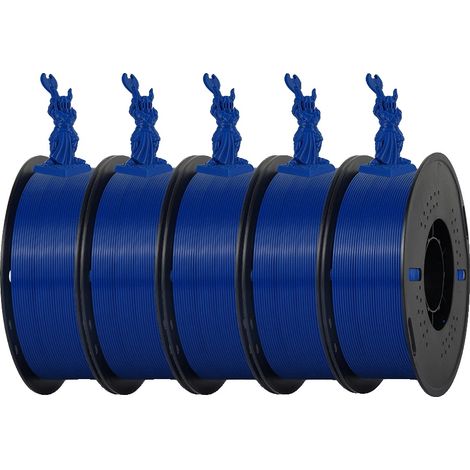 Filamento per stampante 3D, elevata resistenza, basso ritiro, 5 kg, PETG blu (1/2)