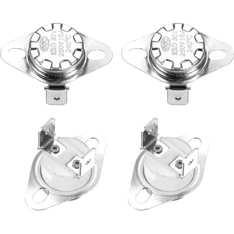 Interrupteur de Température KSD301 - 4 Pièces - Céramique - 240°C Normalement Fermé - Micro-Ondes Four Cafetière - 6.3mm (1/4)