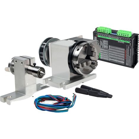 Herramienta rotativa CNC de 4 ejes, alta precisión, sujeción versátil, K11-65 mm de 3 mordazas y destornillador. (1/2)