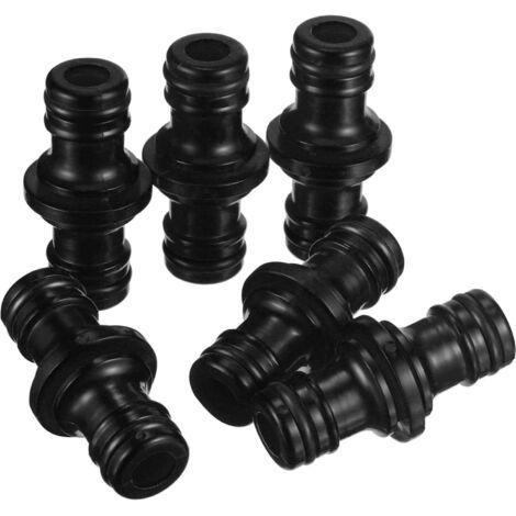 Double Male Hose Fittings, Garden Hose Connection Accessories, Black. (1/5)