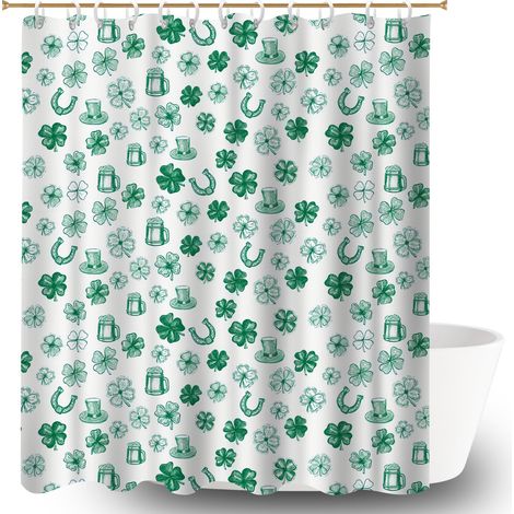 Rideau polyester pour douche 180x180 résistant cache baignoire pour les fêtes de fin d’année (1/5)