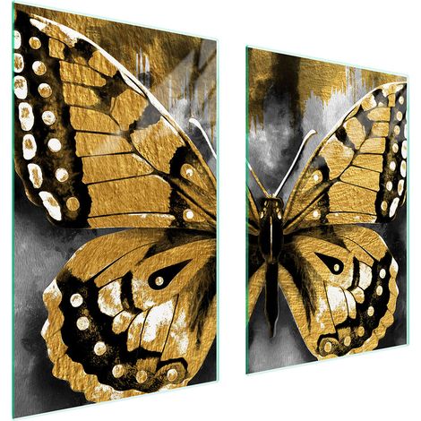 GLASSCHUTZPLATTE FÜR KÜCHE 65x52 BUTTERFLY (1/5)