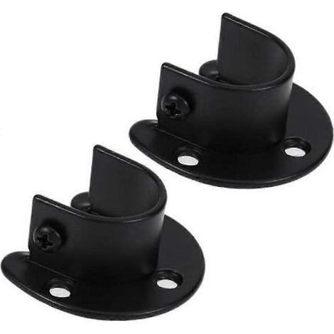 Soporte de pared KINZON para barra de cortina, soporte para barra de cortina de ducha para barra de cortina de 1,26 pulgadas de diámetro (1/5)