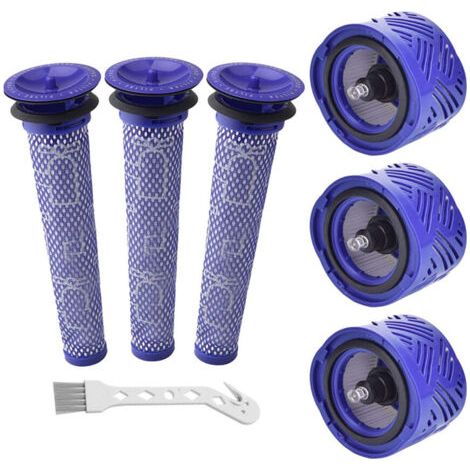 V6 Filter für Dyson, 6er-Pack Ersatzfilter für Dyson V6 Absolute Animal Motorhead Animal Staubsauger, 3 HEPA-Nachfilter, 3 Vorfilter, ersetzt die Teile 965661-01 und 967478-01 (1/5)