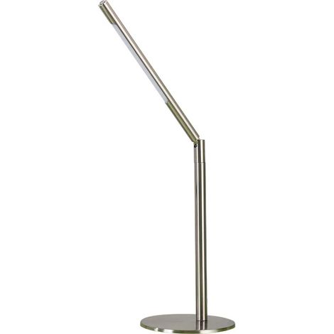 (Argent) Lampe de bureau en métal de haute qualité, mini lampe de bureau moderne et minimaliste avec USB, LED protégeant les yeux.