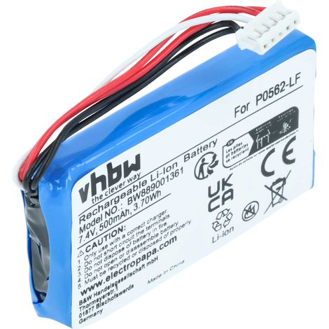 vhbw Battery compatible with HP Sprocket 100 Photo Printer (500 mAh, 7.4 V, Li-polymer) (1/4)