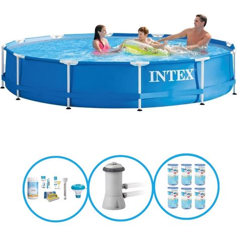 Intex Piscine Tubulaire Ronde - 366x76 cm - 4-pièces  S22469 (1/5)