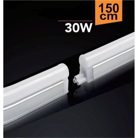 Plafoniera Led Neon Opaco Vari Toni Luce 30 Watt 150 Cm