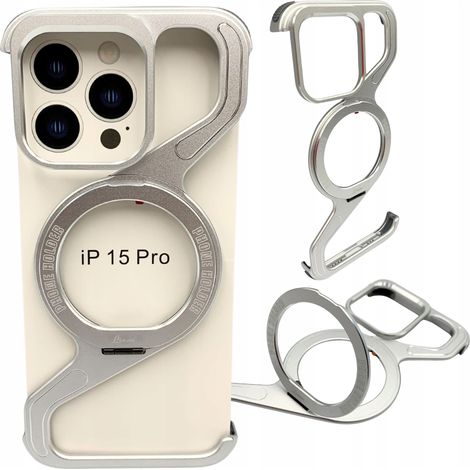 Hülle für Iphone 15 PRO Gepanzerte Magsafe Metallhülle Titanhalterung (1/5)