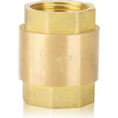 Clapet anti-retour en laiton 1' – Filetage intérieur 32 mm – Résistant à la corrosion – Pour pompes et systèmes de chauffage (1/5)