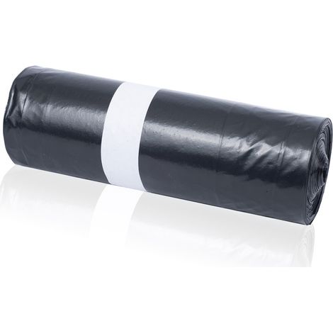 30 Müllbeutel LDPE Folie 240 Liter Extra Stark Abfallsäcke Müllsäcke schwarz (1/5)