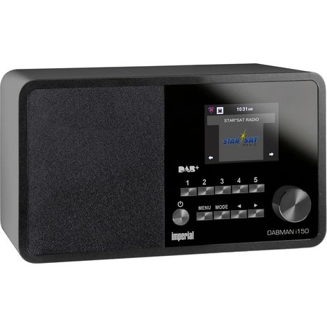 Imperial DABMAN i150 Internet Tischradio Internet, DAB+, UKW USB, WLAN, LAN, Internetradio Schwarz