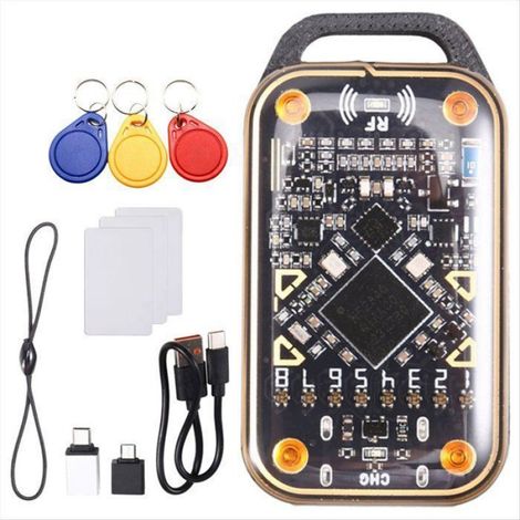 Clôneur RFID - Émulateur RFID Double Fréquence 125 kHz Et 13,56 MHz - Lecteur RFID 3xUID - Pour Maintenance Technique - 1 Pièce