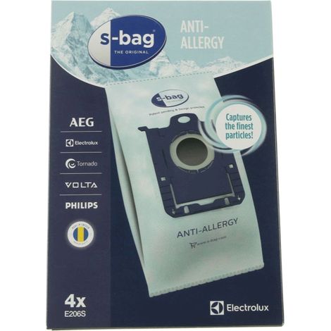 Ersatzteil - Box mit 4 Taschen E206S - - ELECTROLUX, TORNADO, AEG, VOLTA, MIOSTAR