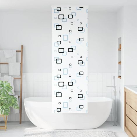 Store enrouleur de douche avec cassette largeur du tissu 76 cm (1/5)