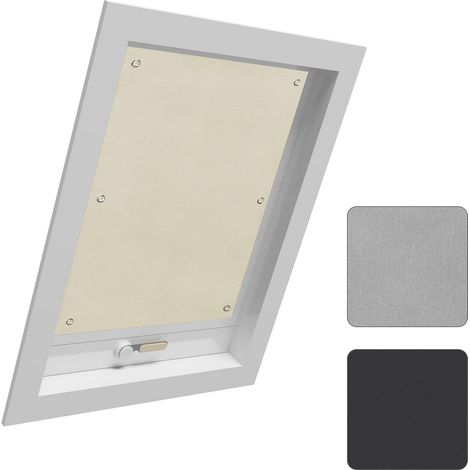 WOLTU Tenda Oscurante per Interni con Ventose. Tenda da Tetto senza Perforazione Beige 96x100 cm