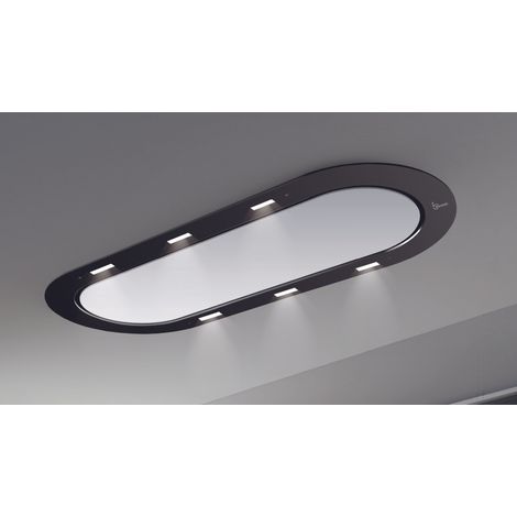 HOTTE UNIKA cm. 120x50 - Noir et blanc - 800 m3/h