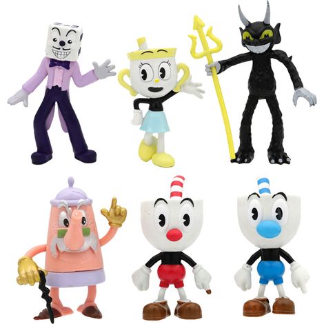 6 Pcs Anime Game Figure Toys Set Hot Game Statue Model PVC Doll Ornament for Bedroom Bedside Living Room (1/5)
