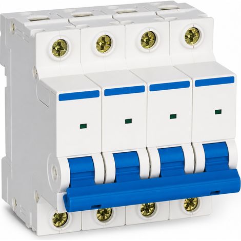 Disjoncteur miniature 4P 63A courbe C 6kA AC230-400V EN60898-1