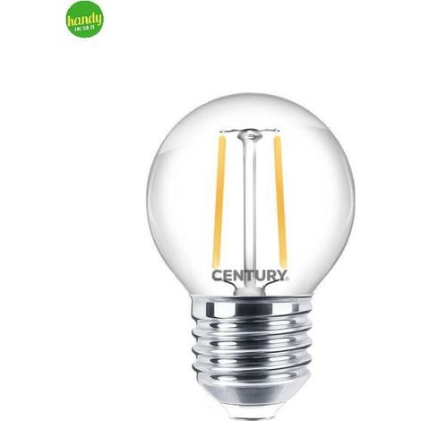 Lampadina LED Century Incanto Clear Sfera 2W E27 4000K