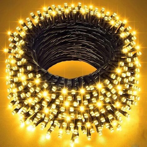 Guirlande Lumineuse Extérieure 300 LED 30m, Lumières de Sapin de Noël Blanc Chaud à Brancher, Guirlande Lumineuse (1/4)