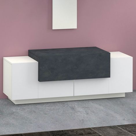 Kommode - Sideboard Weiß Hochglanz 120x45x46h cm (1/5)