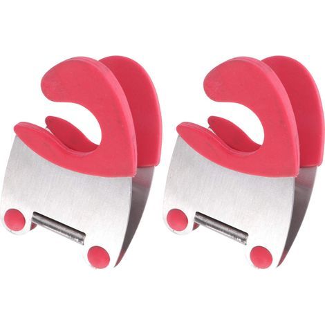 Juego de 2 pinzas para ollas, pinza para cucharas, soporte para ollas, pinza para ollas, soporte para cucharas, pinza para cucharas para ollas (1/5)