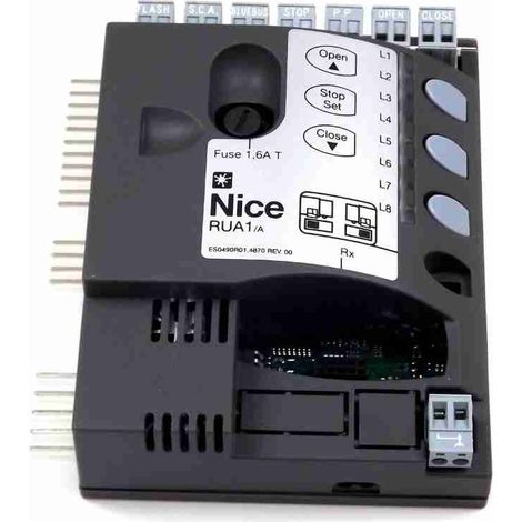 SPRUA1 Tablero de panel deslizante central RUN 1800 2500 RUA1 Repuesto NICE SPRUA1