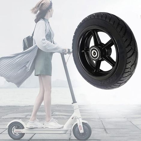 8 Pouces Pneu Roue Scooter électrique, 200x50 Pneu Solide Non Pneumatique pour Scooter électrique, Pneu de Secours Antidérapant Pneu de Scooter Moyeu Roue Secours Scooter (1/5)