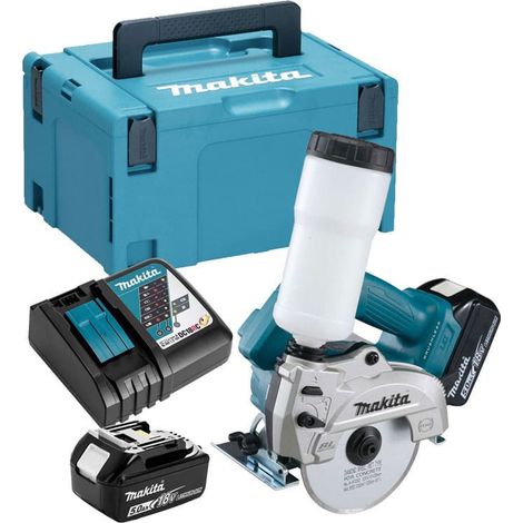 Diamant-Kreissäge 18V LXT Ø125 mm (2x5,0 Ah) in MAKPAC - MAKITA DCC501RTJ