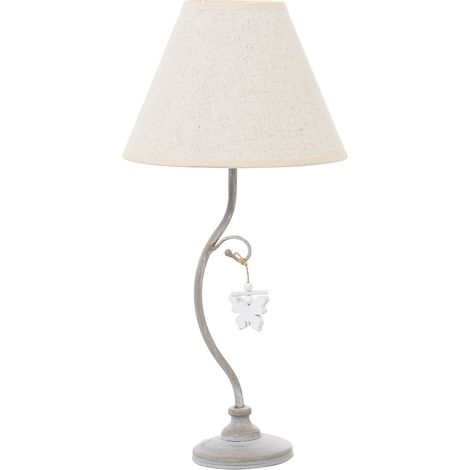 Weiße Metalltischlampe +922299 1x14 MAX40W Non ° 23x48cm, Basi (1/5)