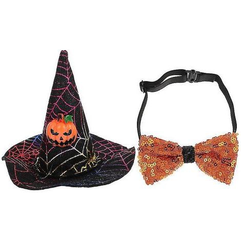 1 nœud papillon pour chapeau d'animal de compagnie, décorations d'Halloween