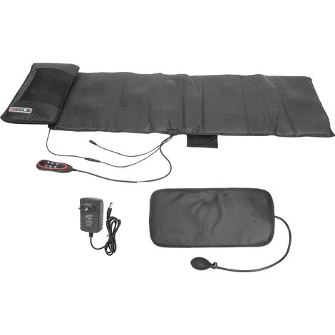 Matelas de massage, masseur de colonne cervicale, coussin électrique multifonctionnel pour le corps entier, pour le massage du cou, de la taille et du dos, large plage de tension 100-240V, norme europ (1/5)