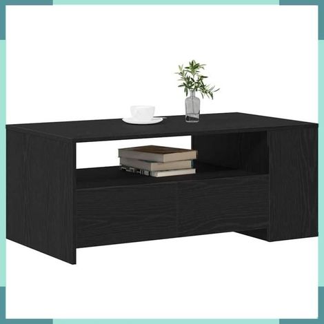 Table basse - 862733 - Chêne noir - Bois d'ingénierie - 102 x 55 x 43,5 cm (1/5)