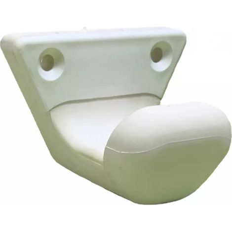 Patère simple souple sécurité WETTELEZ - Patère Parsafe - Blanc - 63 x 45