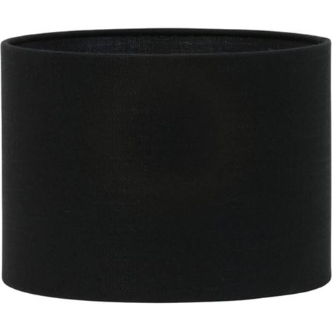 Light & Living - paralume - Livigno - nero - tessile - Ø 25cm -