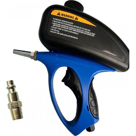 Sableuse Portative, Kit de Pistolet de Sableuse Portable Petite Buse Pistolet de Sablage Pneumatique Sablage au Verre (1/3)