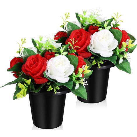 pi ces Fleurs Artificielles pour Cimeti re Petit Seau D (1/5)