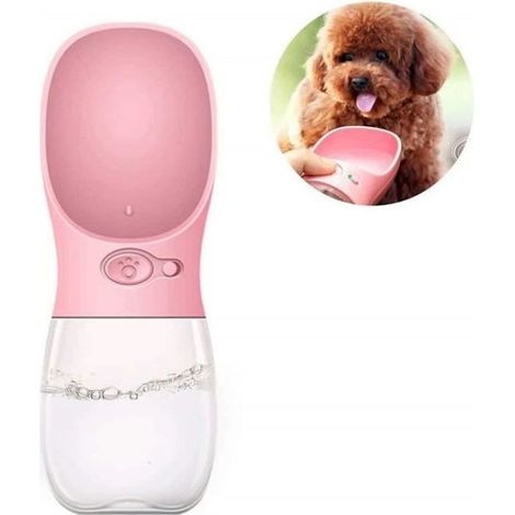 (Pinke) Tragbare Wasserflasche – Nicht spezifiziert – Pinkes Modell – 350 ml – Auslaufsicher – Kompaktes Design