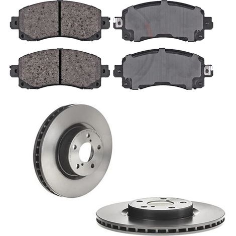 KIT FRENI ANTERIORI compatibile con SUBARU IMPREZA 2 VOLUMI/CODA SPIOVENTE (GT) - DISCHI + PASTIGLIE OEM: P 78 028 / 20171 V , 20170 V /SOSTITUZIONE DIRETTA/BASSA POLVERE/SILENZIOSO